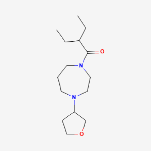 2-Ethyl-1-(4-(tetrahydrofuran-3-yl)-1,4-diazepan-1-yl)butan-1-one