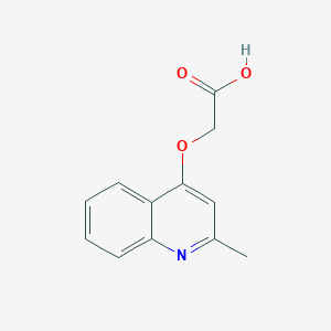 molecular formula C12H11NO3 B2381321 (2-Methyl-quinolin-4-yloxy)-acetic acid CAS No. 34579-48-1