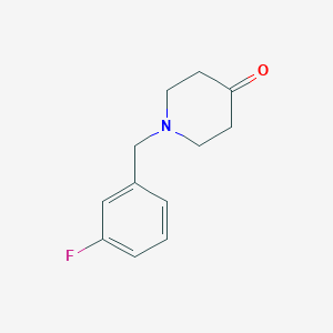 molecular formula C12H14FNO B2381364 1-(3-Fluorobenzyl)piperidin-4-one CAS No. 155868-53-4