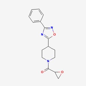 Oxiran-2-yl-[4-(3-phenyl-1,2,4-oxadiazol-5-yl)piperidin-1-yl]methanone