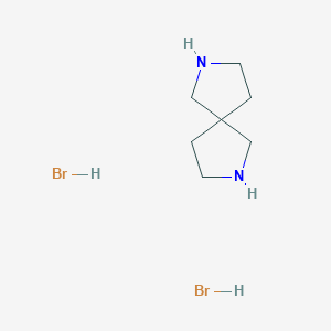molecular formula C7H16Br2N2 B2381424 2,7-Diazaspiro[4.4]nonane dihydrobromide CAS No. 77415-55-5