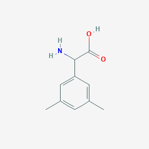 molecular formula C10H13NO2 B2381456 Amino-(3,5-dimethyl-phenyl)-acetic acid CAS No. 199327-17-8