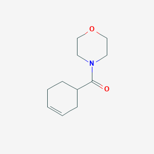 molecular formula C11H17NO2 B2381462 Cyclohex-3-en-1-yl(morpholino)methanone CAS No. 56049-99-1