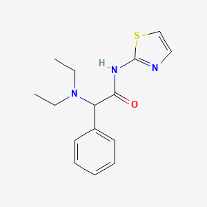 molecular formula C15H19N3OS B2381466 2-(diethylamino)-2-phenyl-N-(1,3-thiazol-2-yl)acetamide CAS No. 1024687-54-4