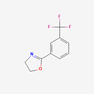 molecular formula C10H8F3NO B2381478 2-(3-(三氟甲基)苯基)-4,5-二氢恶唑 CAS No. 851513-74-1