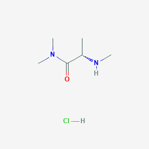 molecular formula C6H15ClN2O B2381515 (S)-N,N-Dimethyl-2-methylaminopropionamide hydrochloride CAS No. 898874-35-6