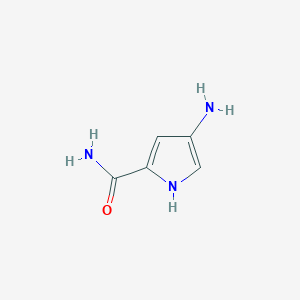 molecular formula C5H7N3O B2381524 4-amino-1H-pyrrole-2-carboxamide CAS No. 1157070-98-8