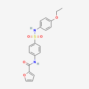 molecular formula C19H18N2O5S B2381535 N-{4-[(4-乙氧基苯基)磺酰基]苯基}呋喃-2-甲酰胺 CAS No. 433305-93-2