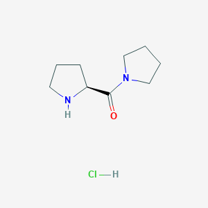molecular formula C9H17ClN2O B2381550 L-prolyl-pyrrolidin-hydrochloric acid salt CAS No. 137998-15-3