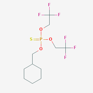 molecular formula C11H17F6O3PS B2381555 环己氧基甲硫基-亚磺亚基-双(2,2,2-三氟乙氧基)-λ5-膦 CAS No. 2445786-02-5