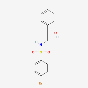 molecular formula C15H16BrNO3S B2381573 4-溴-N-(2-羟基-2-苯基丙基)苯磺酰胺 CAS No. 1351610-44-0