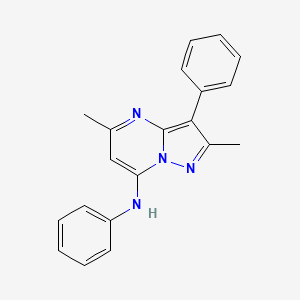 2,5-dimethyl-N,3-diphenylpyrazolo[1,5-a]pyrimidin-7-amine