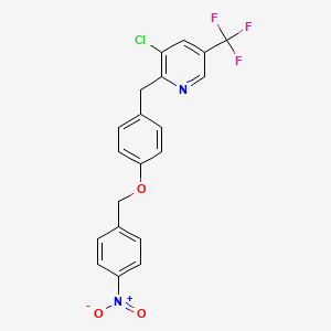 3-Chloro-2-{4-[(4-nitrobenzyl)oxy]benzyl}-5-(trifluoromethyl)pyridine