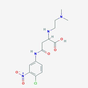 4-((4-Chloro-3-nitrophenyl)amino)-2-((2-(dimethylamino)ethyl)amino)-4-oxobutanoic acid