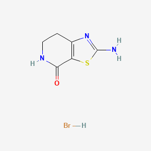 molecular formula C6H8BrN3OS B2381627 氢溴酸2-氨基-6,7-二氢噻唑并[5,4-c]吡啶-4(5H)-酮 CAS No. 2219374-08-8