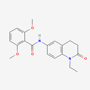 molecular formula C20H22N2O4 B2381639 N-(1-乙基-2-氧代-1,2,3,4-四氢喹啉-6-基)-2,6-二甲氧基苯甲酰胺 CAS No. 921998-46-1