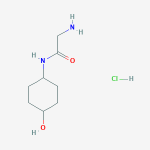 molecular formula C8H17ClN2O2 B2381643 盐酸2-氨基-N-(4-羟基环己基)乙酰胺 CAS No. 1193389-11-5