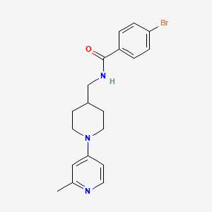 molecular formula C19H22BrN3O B2381649 4-bromo-N-((1-(2-methylpyridin-4-yl)piperidin-4-yl)methyl)benzamide CAS No. 2034471-80-0