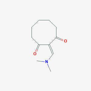 molecular formula C11H17NO2 B2381652 2-(Dimethylaminomethylidene)cyclooctane-1,3-dione CAS No. 2415632-76-5