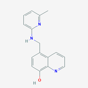 molecular formula C16H15N3O B2381656 5-[[(6-Methyl-2-pyridyl)amino]methyl]quinolin-8-ol CAS No. 618412-09-2
