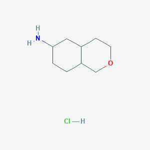 molecular formula C9H18ClNO B2381657 3,4,4a,5,6,7,8,8a-Octahydro-1H-isochromen-6-amine;hydrochloride CAS No. 2243513-73-5