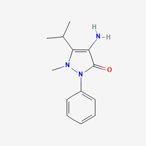 molecular formula C13H17N3O B2381676 4-氨基-5-异丙基-1-甲基-2-苯基-1,2-二氢-3H-吡唑-3-酮 CAS No. 903895-80-7