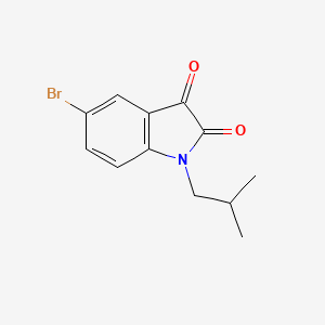 molecular formula C12H12BrNO2 B2381682 5-bromo-1-isobutyl-1H-indole-2,3-dione CAS No. 937661-82-0