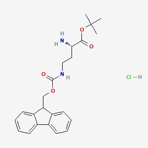molecular formula C23H29ClN2O4 B2381684 H-L-Dap(fmoc)-otbu hcl CAS No. 2301859-03-8