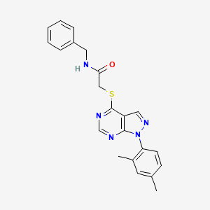 N-benzyl-2-[1-(2,4-dimethylphenyl)pyrazolo[3,4-d]pyrimidin-4-yl]sulfanylacetamide