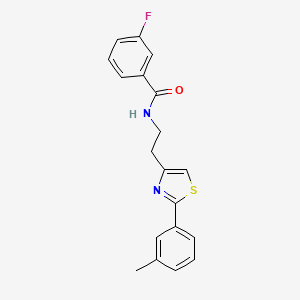 3-fluoro-N-(2-(2-(m-tolyl)thiazol-4-yl)ethyl)benzamide
