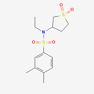 N-(1,1-dioxo-1lambda6-thiolan-3-yl)-N-ethyl-3,4-dimethylbenzene-1-sulfonamide