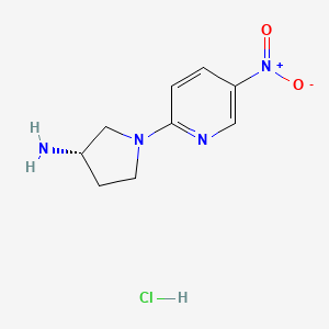 (S)-1-(5-Nitropyridin-2-yl)pyrrolidin-3-amine hydrochloride