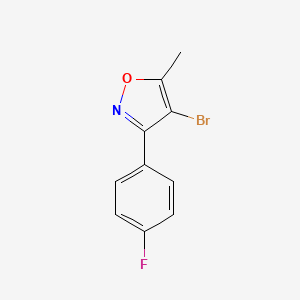 4-Bromo-3-(4-fluorophenyl)-5-methyl-1,2-oxazole