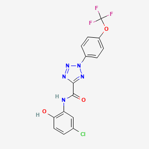 N-(5-chloro-2-hydroxyphenyl)-2-(4-(trifluoromethoxy)phenyl)-2H-tetrazole-5-carboxamide