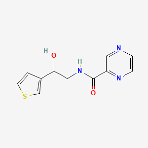 N-(2-hydroxy-2-thiophen-3-ylethyl)pyrazine-2-carboxamide
