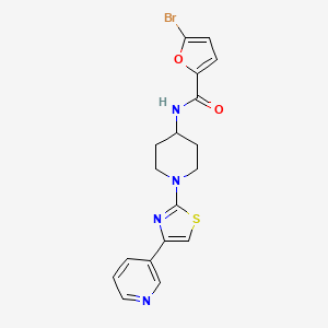 5-bromo-N-(1-(4-(pyridin-3-yl)thiazol-2-yl)piperidin-4-yl)furan-2-carboxamide