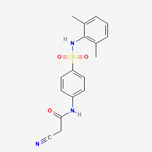 2-cyano-N-{4-[(2,6-dimethylphenyl)sulfamoyl]phenyl}acetamide