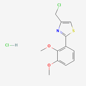 4-(Chloromethyl)-2-(2,3-dimethoxyphenyl)-1,3-thiazole hydrochloride