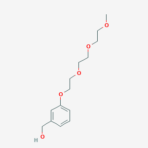 molecular formula C14H22O5 B2381781 (3-(2-[2-(2-Methoxyethoxy)ethoxy]ethoxy)phenyl)methanol CAS No. 1920136-92-0
