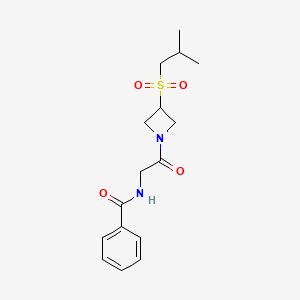 N-(2-(3-(isobutylsulfonyl)azetidin-1-yl)-2-oxoethyl)benzamide