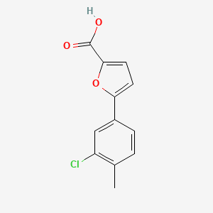 molecular formula C12H9ClO3 B2381798 5-(3-Chloro-4-methylphenyl)furan-2-carboxylic acid CAS No. 378218-08-7