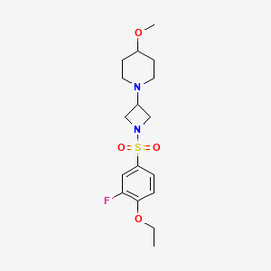 1-(1-((4-Ethoxy-3-fluorophenyl)sulfonyl)azetidin-3-yl)-4-methoxypiperidine