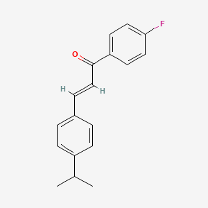 molecular formula C18H17FO B2381811 1-(4-Fluorophenyl)-3-(4-isopropylphenyl)prop-2-en-1-one CAS No. 1449399-94-3