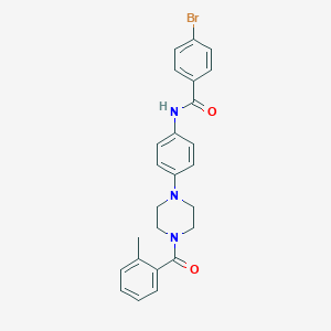 4-bromo-N-{4-[4-(2-methylbenzoyl)-1-piperazinyl]phenyl}benzamide