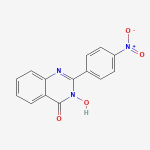 molecular formula C14H9N3O4 B2381820 3-hydroxy-2-(4-nitrophenyl)-4(3H)-quinazolinone CAS No. 37833-85-5