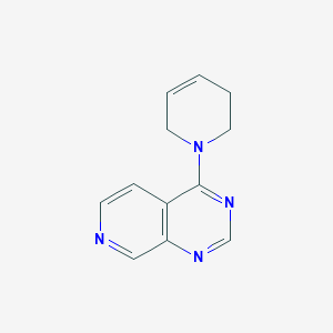molecular formula C12H12N4 B2381826 4-(3,6-Dihydro-2H-pyridin-1-yl)pyrido[3,4-d]pyrimidine CAS No. 2320222-36-2