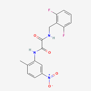 molecular formula C16H13F2N3O4 B2381827 N1-(2,6-difluorobenzyl)-N2-(2-methyl-5-nitrophenyl)oxalamide CAS No. 941999-88-8