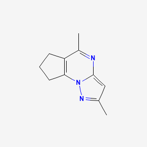 2,5-dimethyl-7,8-dihydro-6H-cyclopenta[e]pyrazolo[1,5-a]pyrimidine