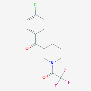 1-[3-(4-Chlorobenzoyl)piperidin-1-yl]-2,2,2-trifluoroethan-1-one