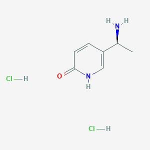 5-[(1S)-1-Aminoethyl]-1H-pyridin-2-one;dihydrochloride